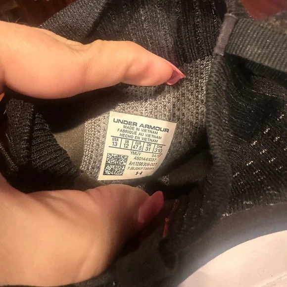 Men's White and Black UA Curry 4 Basketball - Picture 5 of 5